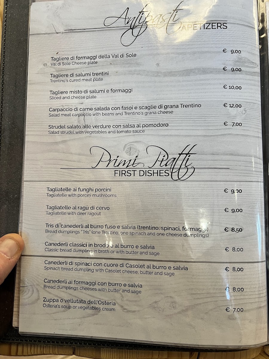 Menu Ristorante L'osteria Del Bosco-2