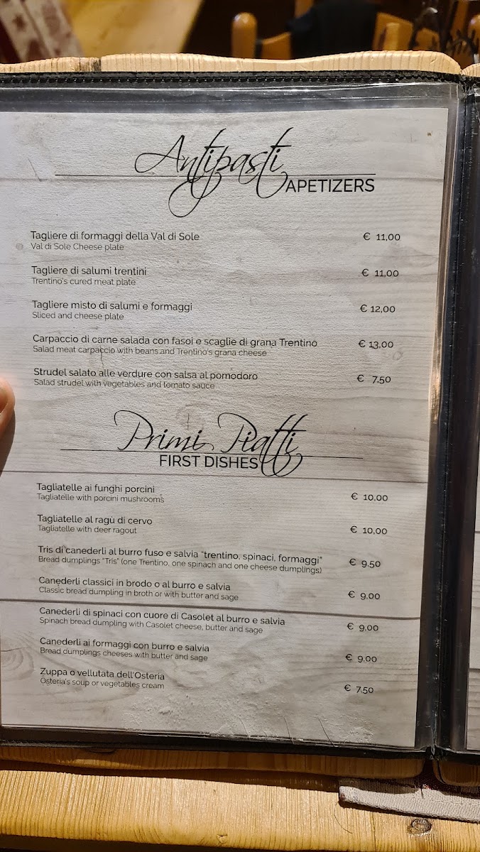 Menu Ristorante L'osteria Del Bosco-7